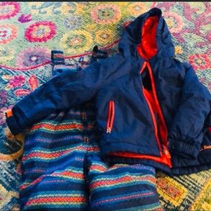 LL Bean jacket and snow pants in EUC